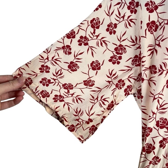 FAITHFULL THE BRAND x ANTHROPOLOGIE Rivera Floral Wrap Midi Dress - Picture 8 of 12